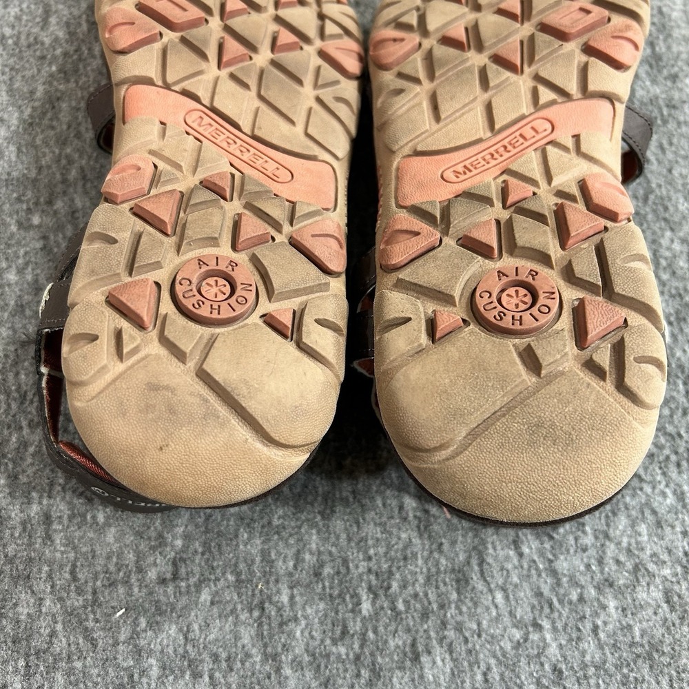Merrell Sandspur Rose Outdoor Leather Sandal Cocoa Coral Women's Size 8 - Picture 9 of 10